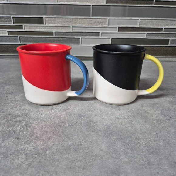 Starbucks 2017 Angle Dipped Matte Glaze  Coffee Mugs - Picture 2 of 9